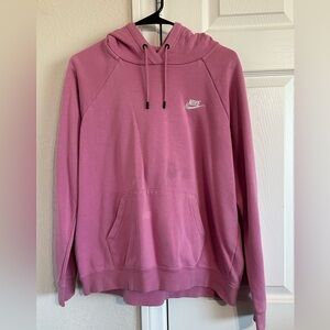 Nike Pink Athletic Workout Hoodie Unisex Women’s Clothing Size L *stains*